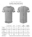 URBANCREWS Mens Hipster Hip Hop Fashion Longline Crewneck T-shirt HGRAYBLK, XL