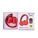 Contixo KB-2600 Over Ear Headphones - Wireless Bluetooth Headphones Kids Safe - 85dB with Volume Limited with Long Lasting Battery - Built-in Mic - Micro SD Card Slot - FM Stereo Radio (RED)