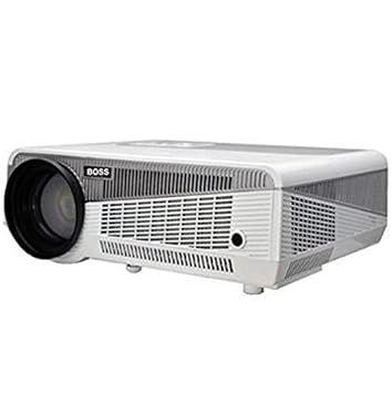 BOSS S2 Projector | 1080P Full HD Portable LED Projector with 5700 Lumens | Versatile with USB, HDMI, AV, TV, IR | Excellent for Home, Theatre, Office, Movies, Presentation, Games |1 Year Warranty