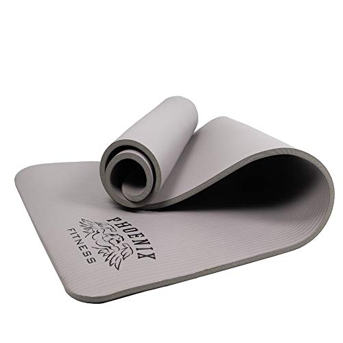 Phoenix-Fitness-Exercise-NBR-Fitness-Yoga-Mat-12mm-Extra-Thick-Anti-Slip-High-Density-Fitness-Mat-Double-Sided-Multi-Purpose-Floor-Mat-with-Carry-Strap-for-Pilates-Gymnastics-and-Gym-Workouts
