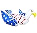 Mimosa Inc American Flag Bald Eagle Inflatable Premium Quality Giant Size Pool Float