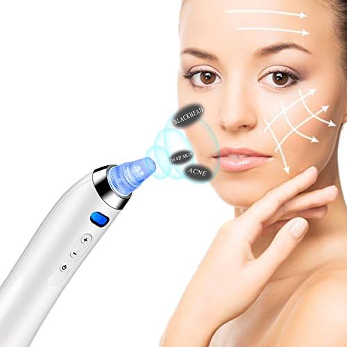Strong Suction Facial Pore Cleaner Vacuum Remove Blackhead Acne Beauty Instrument USB Rechargeable Portable 4 Replaceable Heads