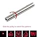 VINNEL Cat Laser Pointer, 6 in 1 Multi Function Funny Laser Pointer Cats Interactive LED Light,Scratching Training Tool Red Pot Exercise Chaser Toy