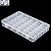 SENREAL 36 Grid Clear Plastic Adjustable Craft Beads Jewelry Sewing Storage Box Case Organizer Container Divider Portable Electronics Parts Gadgets Tool Storage Box