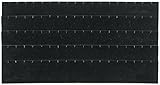 Earring Display Tray Black Velvet 45 Pair Travel Box