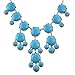 JANE STONE Bubble Necklace, Statement Necklace, Bubble Jewelry(Fn0508-Sky Blue)