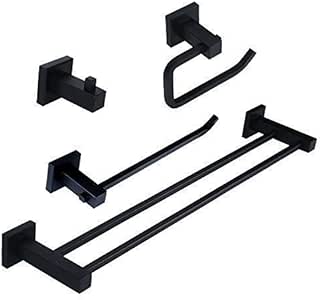 OROPY 304 Acero Inoxidable Accesorios de Baño 4 Piezas Set Montado en
