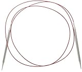 ChiaoGoo 60-Inch Red Lace Stainless Steel Circular Knitting Needles, 11/8mm