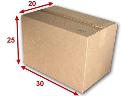 Cajas cartón (N ° 32) formato 300 x 250 x 200 mm: Amazon.es: Oficina y papelería