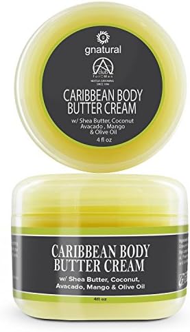 Gnatural Alpha Club 4 Men Caribbean Body Butter Cream – Moisturizer with Shea Butter, Kokum Butter, Illipe Butter, Avocado Butter, Mango Butter, Babassu Butter for Softer Skin – Men And Women