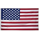 SUNYAO American Flag 3x5 Foot Nylon US Flags Bright Vivid Color Premium Material Outdoor,Longest Lasting USA National Flags Outside(Breeze Style)