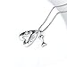 YFN Dog Paw Bone Heart Pendant Sterling Silver Necklace Box Chain 18