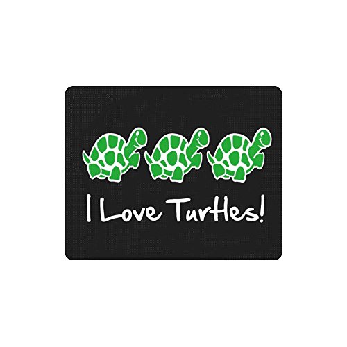 Thwo I Love Turtles Mouse Pads 9.84"(L)*7.787"(W)