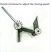 Ranbo 3 Inch Double Action Spring Hinges 304 Stainless Steel Self Closing Two Way Acting 3mm Thick Hinges for Exterior Cafe Saloon Pub Swinging Doors, Including Pins and Screws, 1 Pair, Brushed