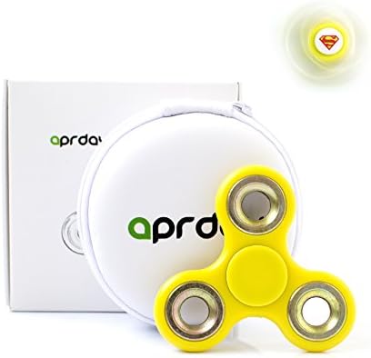 Tri Fidget Hand Spinner/Ultra Fast Bearings/Toy Great Gift- Perfect For Relieving Stress, Anxiety and Killing Time. (Yellow)