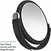 Vremi 10x Magnified Vanity Mirror - 7 Inch Round Makeup Cosmetic Mirror for Bathroom or Bedroom Table Top Portable Double Sided Glass Mirror Stand with 360 Degree Swivel - Black