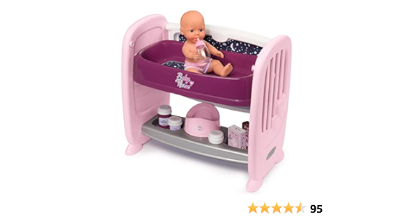 Amazon Com Smoby Baby Nurse 2353 Convertible Bed With 1 Doll With Pee Function Pink Toys Games Amazon Com Smoby Baby Nurse 2353 Convertible Bed With 1 Doll With Pee Function Pink Toys Games