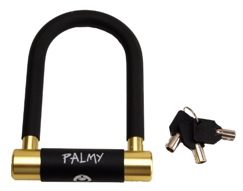Palmy Mini Aluminium U-lock (5.1" X 2.95") Black/gold - Thumbnail 4
