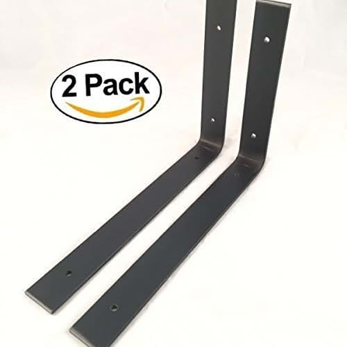 2 Pack 12"L x 8"H Bracket, Handcrafted Rustic