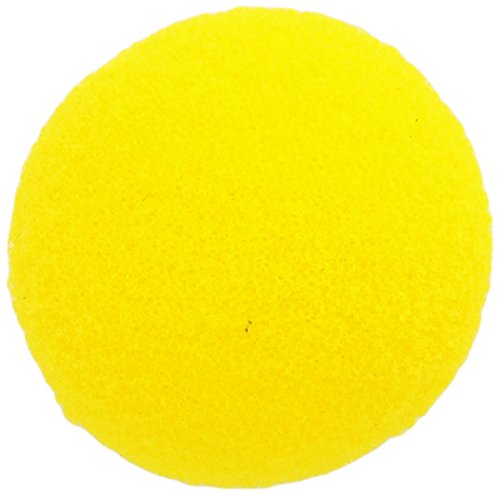 Volley Very High Bounce Foam Balls, Uncoated, 1-1/2 Inch, Yellow, Set of 12