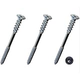 Justierschraube Holz/Beton Senkkopf 6 x 80 mm Stahl verzinkt TX25 50 ...