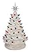 Tabletop Ceramic Lighted White Christmas Tree