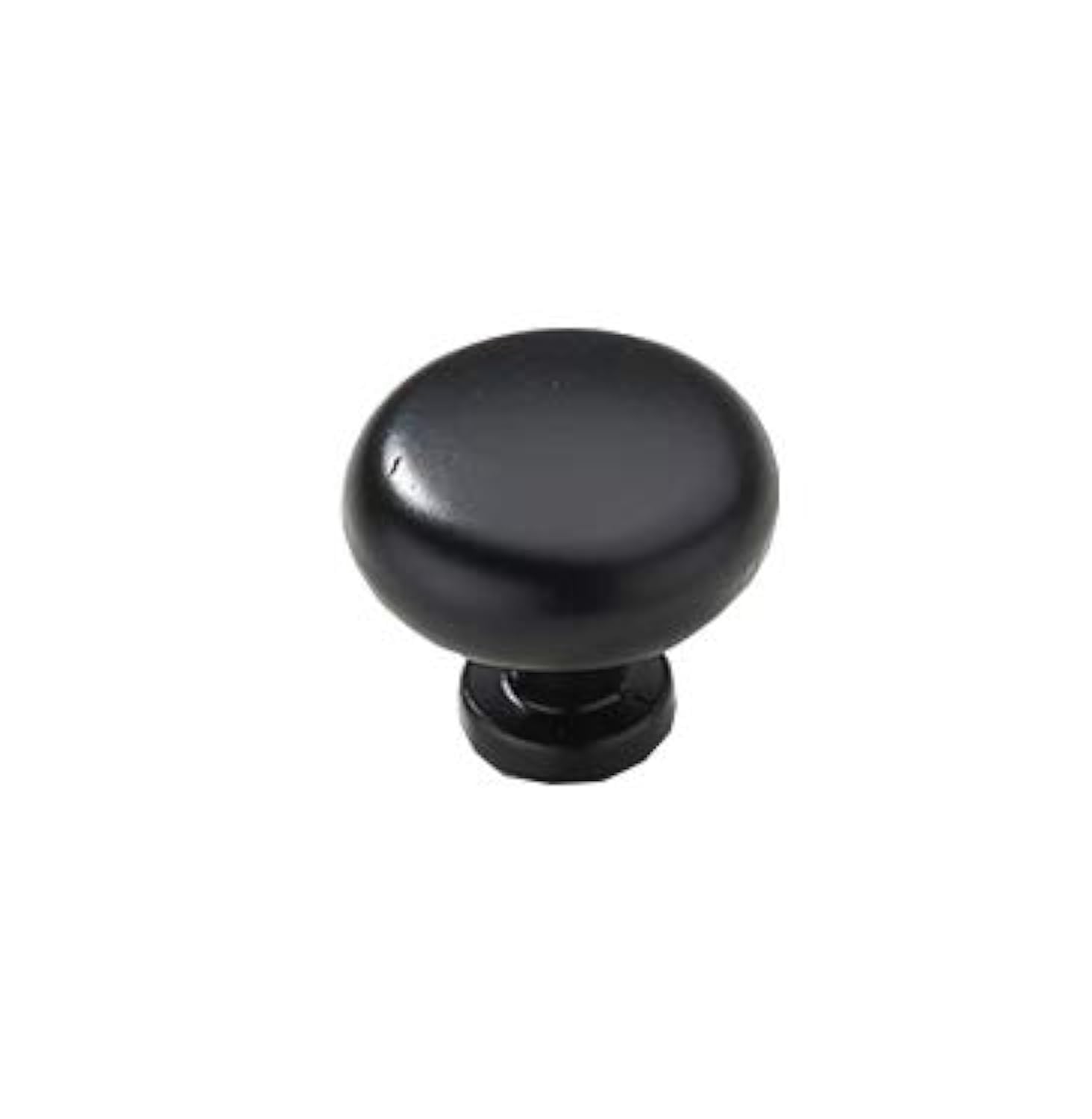 1 Pcs Zinc Alloy Matt Black Single Hole Handle Modern Minimalist Pull Used for Drawers, Cabinets, Wardrobes, Doors or Windows(30mm x 30mm x 26mm)