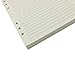 Chris.W 80 Sheets A5 Size Lined 6-Holes Traveler's Notebook Planner Filler Papers/Journal Dairy Inserts Refills/Loose-leaf Binder Paper, Beige Color(Ruled)