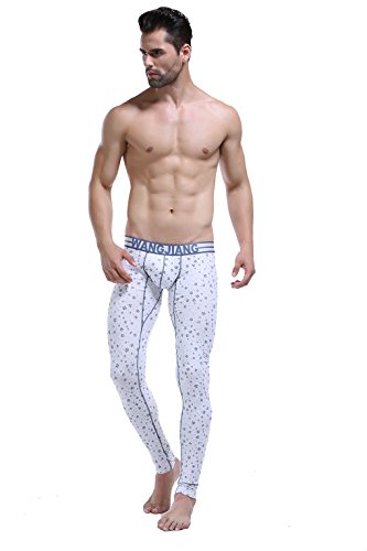 ARCITON Men's Low Rise Leggings Long Johns Thermal Pant Pack Of 5 US M/With Tag L(Waist: 33"- 35") 5 Colors/Pack