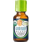 Healing Solutions Sleep Essential Oils for Diffuser, Relaxation, Organic, Pure & Undiluted Dream Aromatherapy - 1 oz (30 ml) Essential Oil Blend