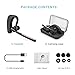 Bluetooth Headset, Wireless Bluetooth Earpiece Earbuds 9 Hours Playtime Stereo Noise Cancelling Mic, V4.1 HandsFree Headphone Car Earphone for iPhone Samsung Android  Cell Phone Driving Business