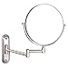 GURUN 8-Inch Two-Sided Swivel Wall Mount Makeup Mirror with 10x Magnification, Brushed Nickel Finish M1206N(8in,10x)