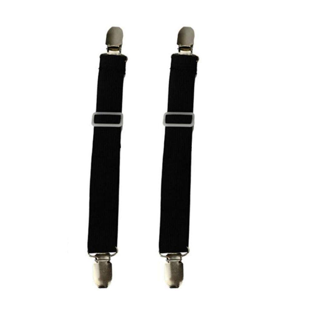 yagot 2Pcs Boucle de Drap à Deux têtes réglable Pratique Pince de canapé-lit Boucle en métal Utilisations Multiples Boucle de Fixation de la Feuille