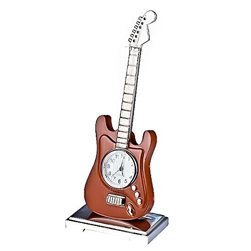 Eleoption Antique Retro Decorative Guitar Desk Clock Creative
