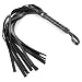IDS Black Faux Leather 23" Rope Flogger Whip, Sex Role Play Kit