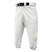 Franklin Sports Youth Baseball + Softball Pants - Knee High White Baseball Pants for Kids - Boys + Girls Knicker Style Bottoms with Belt Loop - White - Youth Small