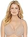 Glamorise Women's Full Figure Front Close Lace T-Back Wonderwire Bra #1246