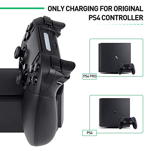 Wetoph Charging Dock GX04 Charging Station Charging Base for PS4/Slim/Pro Controller(Third Party Product Only for Charging Original PS4 Gamepads)-Black - Thumbnail 4