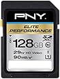 PNY Elite Performance 128 GB High Speed SDXC Class 10 UHS-I, U3 up to 95 MB/Sec Flash Card (P-SDX128U395-GE)