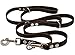 Brown 6 Way European Multifunctional Leather Dog Leash, Adjustable Schutzhund Lead 49