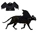 RYPET Cat Halloween Costume - Halloween Bat Wings Pet Costumes for Small Dogs Cats Halloween Party Small