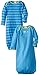 Gerber Baby Boys' 2 Pack Cute Lap Shoulder Gown, Blue, 0-6 Months