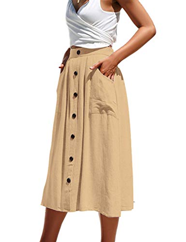 juniors button front skirt