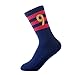 ONEMALL FC Barcelona Soccer/Football Sports Crew Socks 3 Pair-Pack