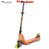 Flybar Aero Micro Kick Scooter for Kids, Pro Design with 2 LED Light Up Wheels, Adjustable Handles