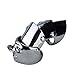 Gothic Punk Rock 55mm Long Armor Ring Silver