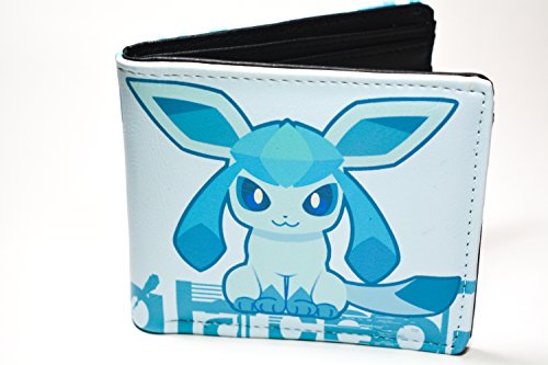 Pokemon eevee eeveelution bifold wallet (glaceon)
