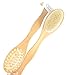 HEALTHY ORIGINAL BODY BRUSH from Sublime Beauty. Long Handle, Natural Bristles, Ancient Art for Circulation & Glowing Skin.
