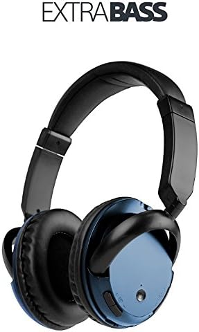 [ Wireless ] Bluetooth Headphone Headset with Mic and 3.5mm Line-in Handsfree for Apple iPhone Samsung Android LG SONY PC Tablet KST-900 (Blue)