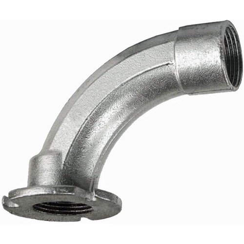 Morris 14423 inserto de losa de hormigón maleable, 90 grados, tamaño de